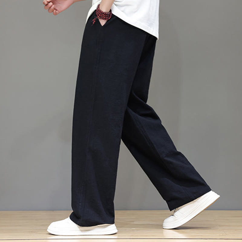 Nimara Ritual Summer Men's Straight Leg Pants With Pockets