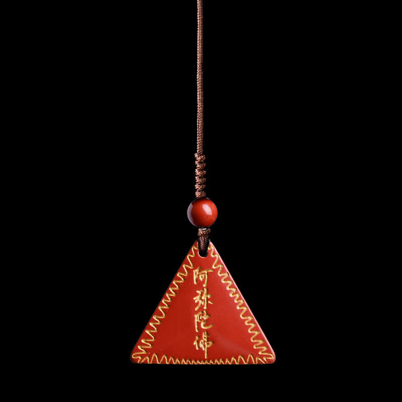 Nimara Ritual Cinnabar Amitabha Calm Necklace Pendant