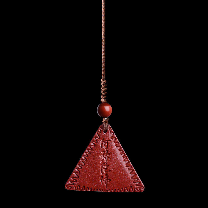 Nimara Ritual Cinnabar Amitabha Calm Necklace Pendant