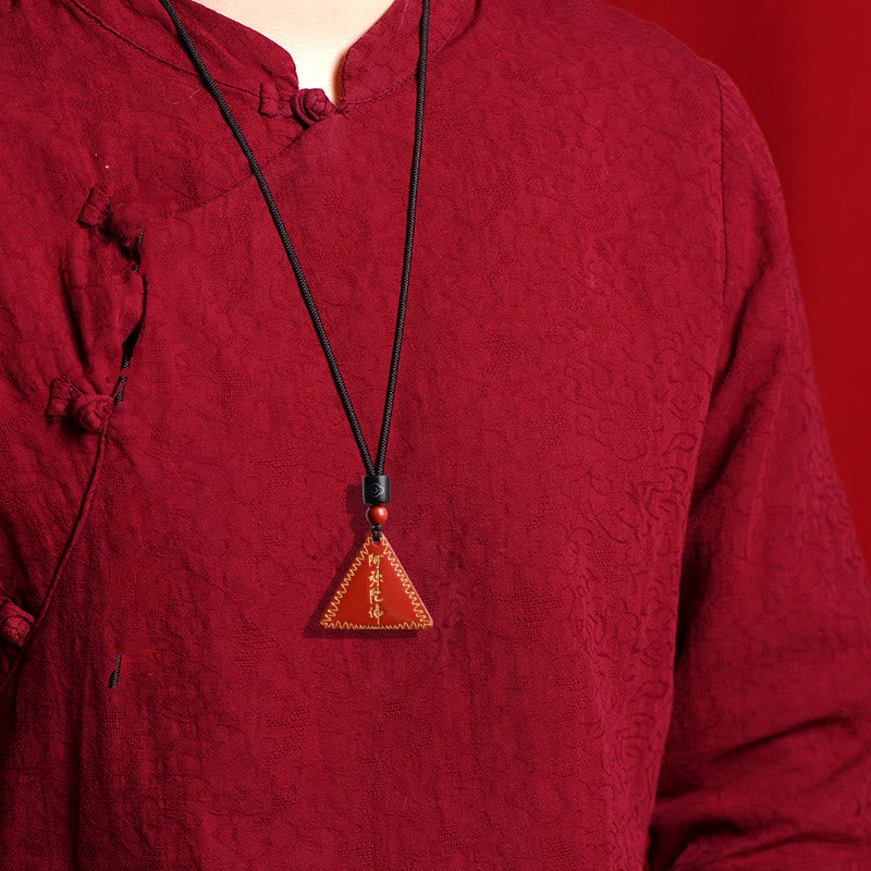Nimara Ritual Cinnabar Amitabha Calm Necklace Pendant