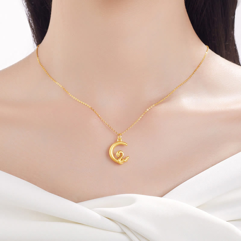 Nimara Ritual 999 Gold Moon Year Of The Snake Luck Necklace Pendant