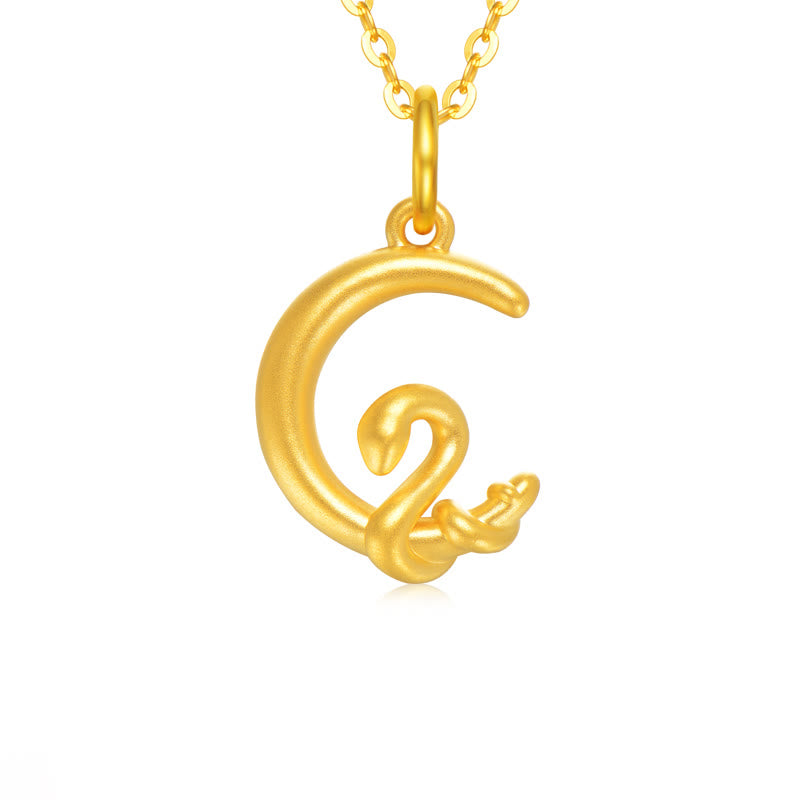 Nimara Ritual 999 Gold Moon Year Of The Snake Luck Necklace Pendant