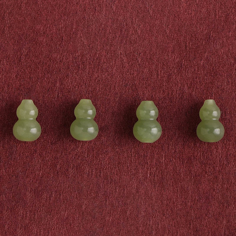 Nimara Ritual Natural Hetian Jade Gourd Protection Luck Braided Bracelet Anklet