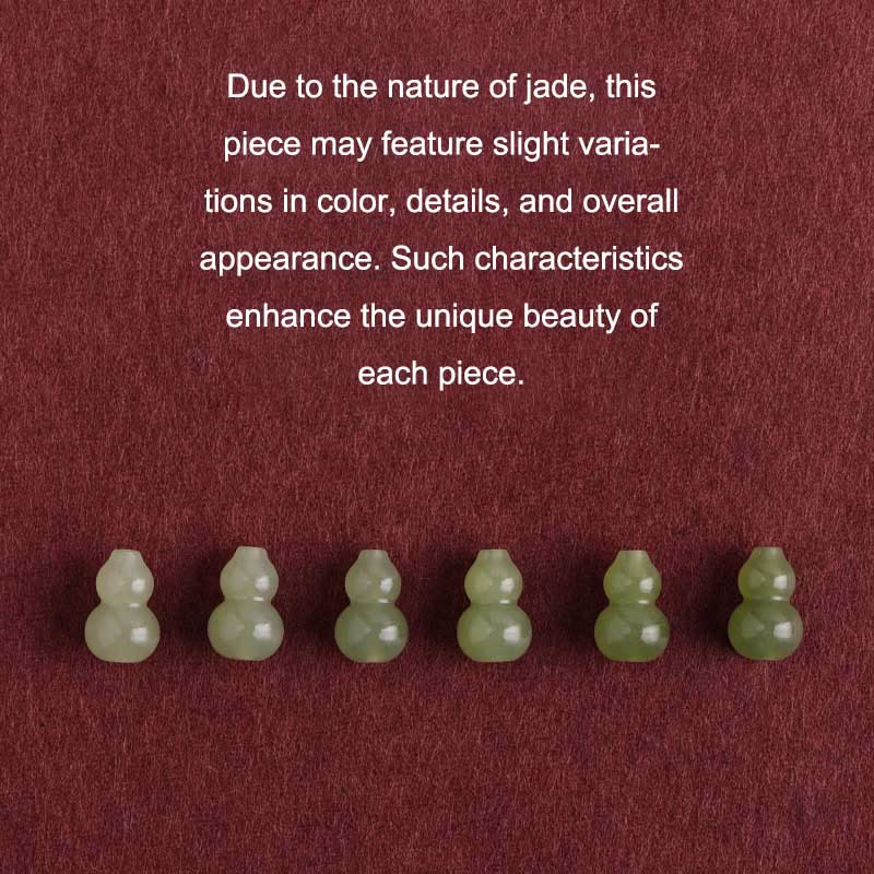 Nimara Ritual Natural Hetian Jade Gourd Protection Luck Braided Bracelet Anklet