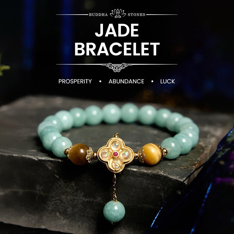 Nimara Ritual Jade Yellow Tiger Eye Prosperity Bracelet