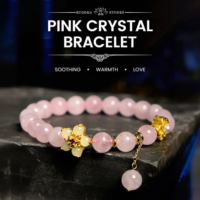 Nimara Ritual Pink Crystal Citrine Flower Warmth Bracelet