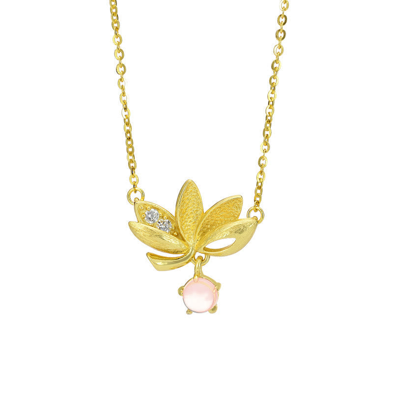 Nimara Ritual 925 Sterling Silver Lotus Keep away evil spirits Necklace Pendant