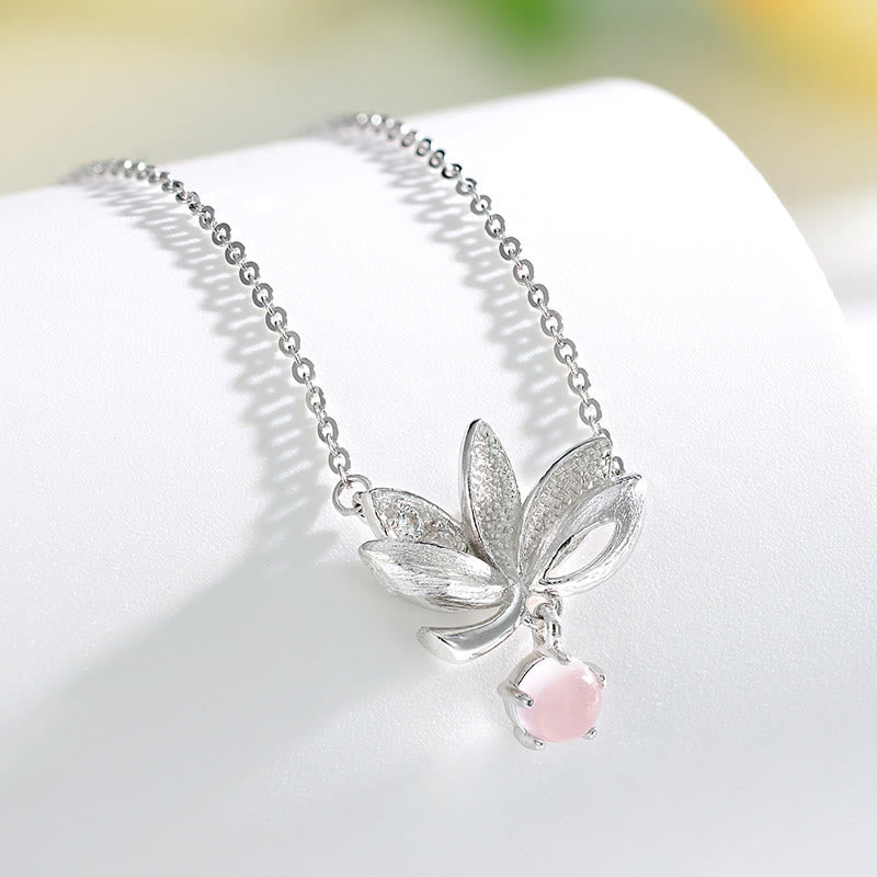 Nimara Ritual 925 Sterling Silver Lotus Keep away evil spirits Necklace Pendant