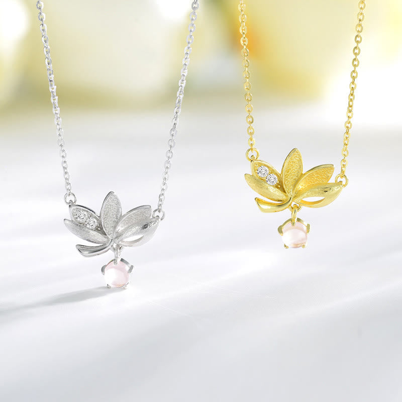 Nimara Ritual 925 Sterling Silver Lotus Keep away evil spirits Necklace Pendant