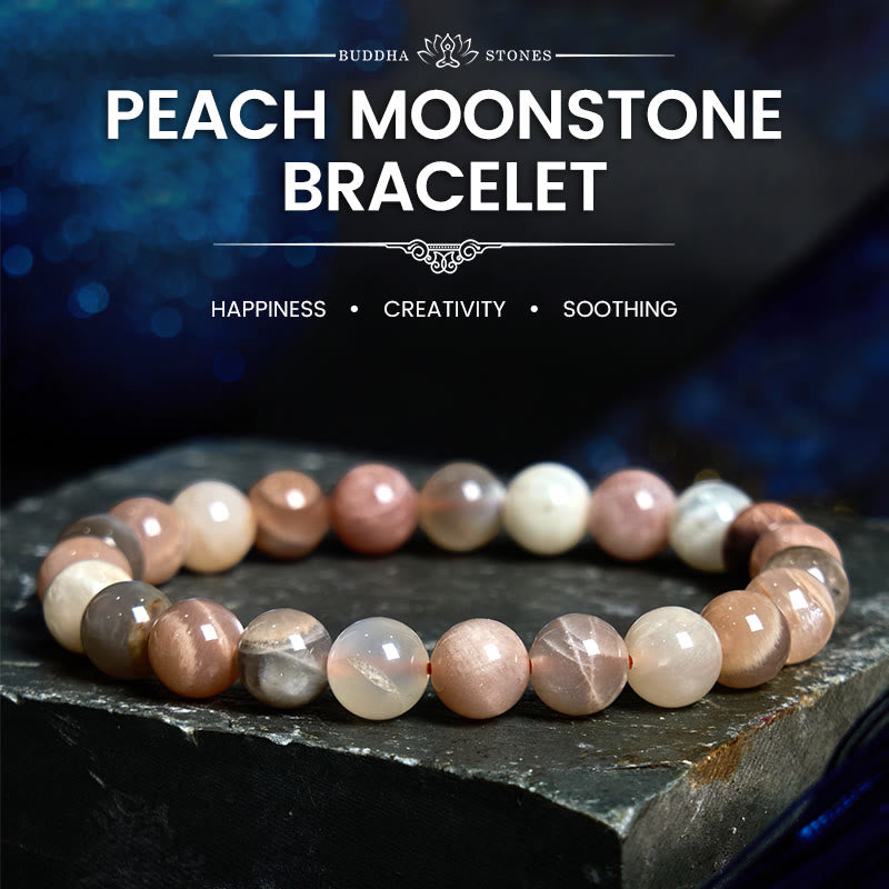 Nimara Ritual Peach Moonstone Healing Bracelet
