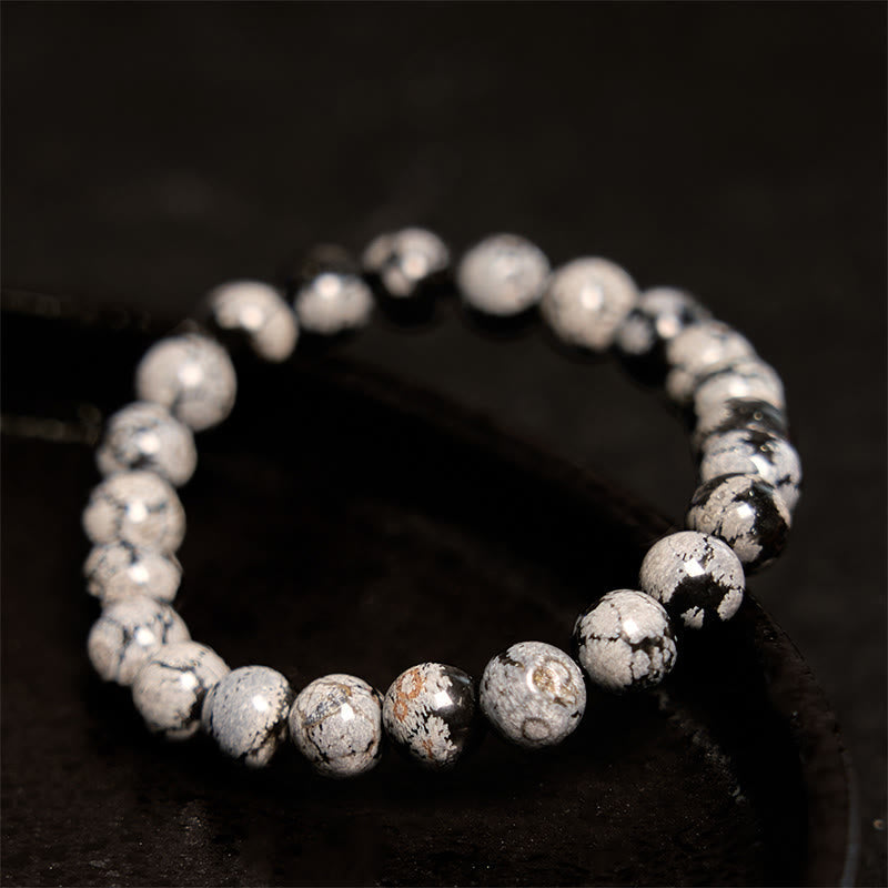 Nimara Ritual Snowflake Obsidian Balance Bracelet