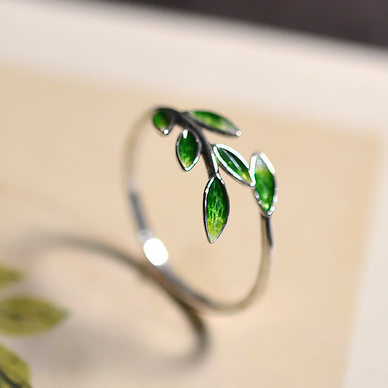 Nimara Ritual Leaves Copper Wealth Adjustable Ring