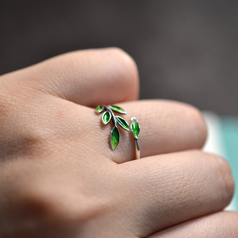 Nimara Ritual Leaves Copper Wealth Adjustable Ring