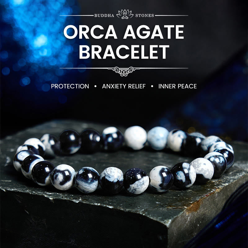 Nimara Ritual Orca Agate Protection Bracelet