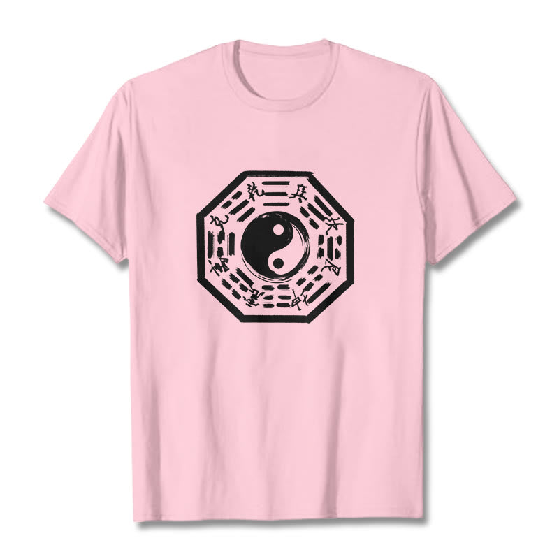 Nimara Ritual Ba Gua Pattern Cotton Tee T-shirt