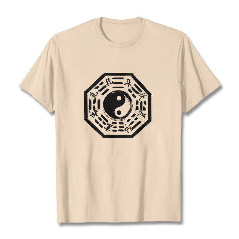Nimara Ritual Ba Gua Pattern Cotton Tee T-shirt