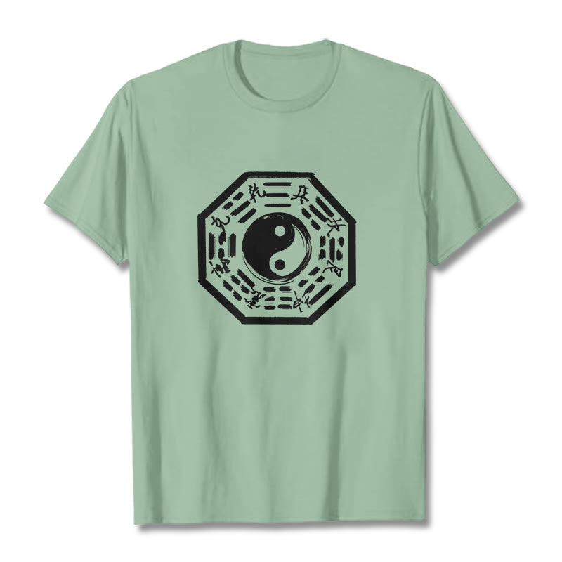 Nimara Ritual Ba Gua Pattern Cotton Tee T-shirt