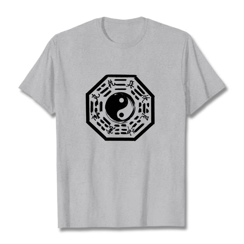 Nimara Ritual Ba Gua Pattern Cotton Tee T-shirt