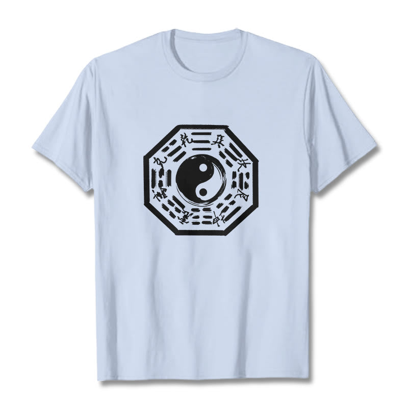 Nimara Ritual Ba Gua Pattern Cotton Tee T-shirt