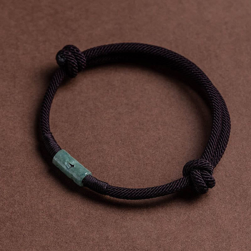 Nimara Ritual Luck Jade String Rope Bracelet
