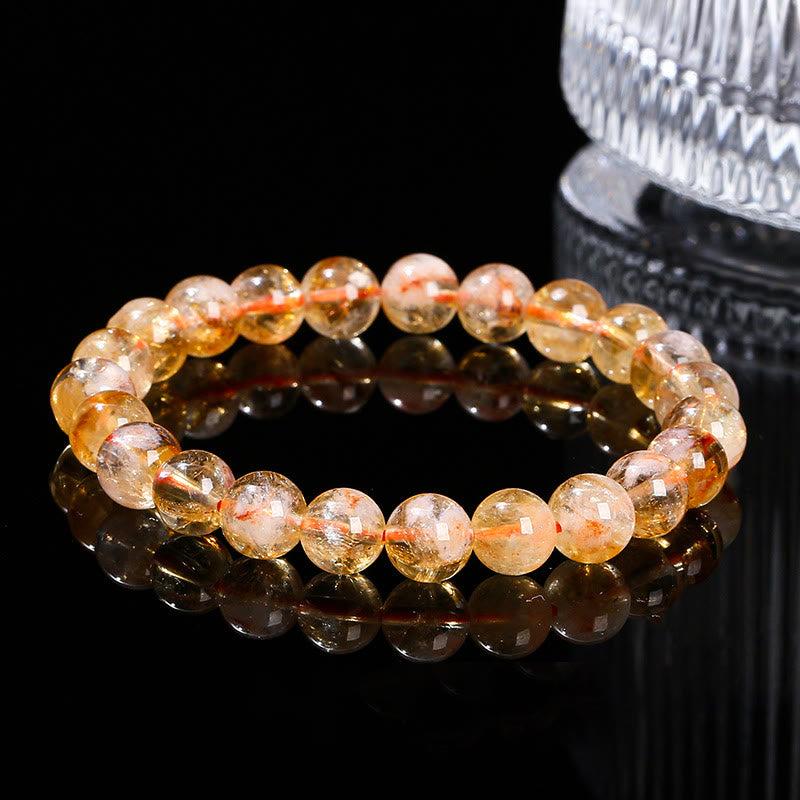Nimara Ritual Natural Citrine Snowflake Crystal Prosperity Bracelet