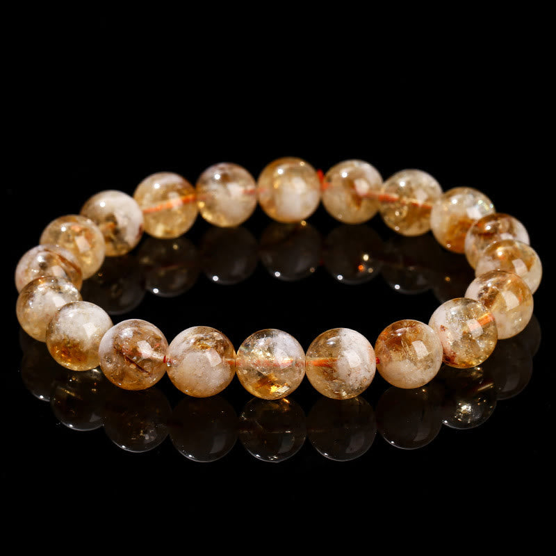 Nimara Ritual Natural Citrine Snowflake Crystal Prosperity Bracelet