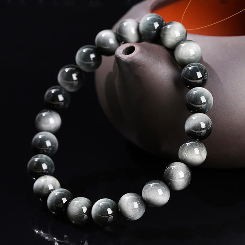 Nimara Ritual Natural Eagle's Eye Stone Courage Positive Bracelet