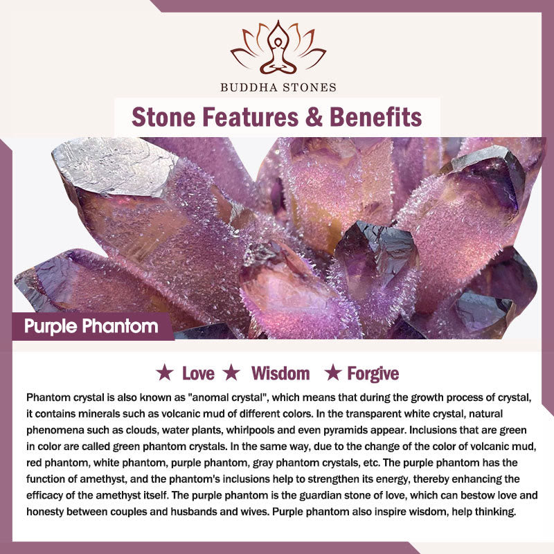 Nimara Ritual Natural Purple Phantom Love Wisdom Bracelet