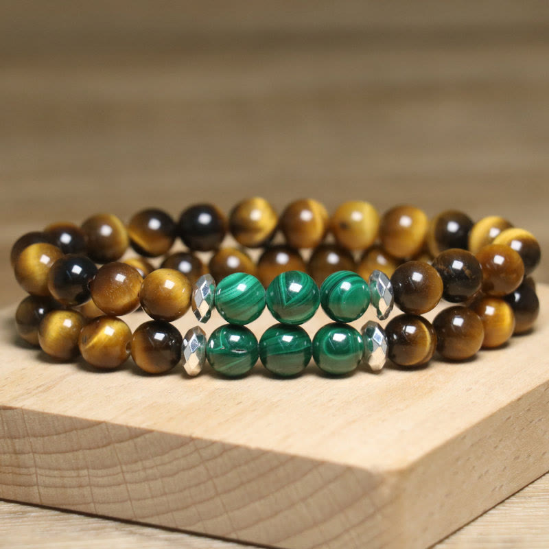Nimara Ritual Tiger Eye Green Tiger Eye Courage Bracelet