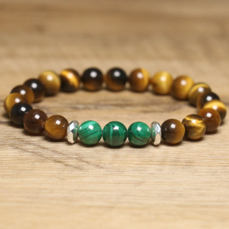 Nimara Ritual Tiger Eye Green Tiger Eye Courage Bracelet