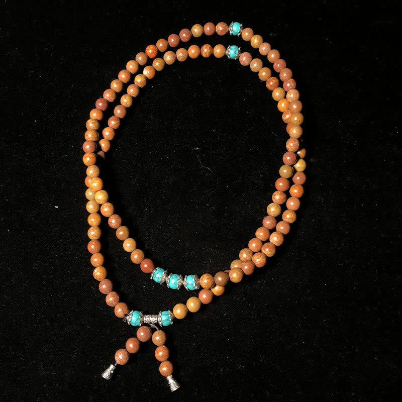 Nimara Ritual 108 Mala Beads Bian Stone Healing Bracelet