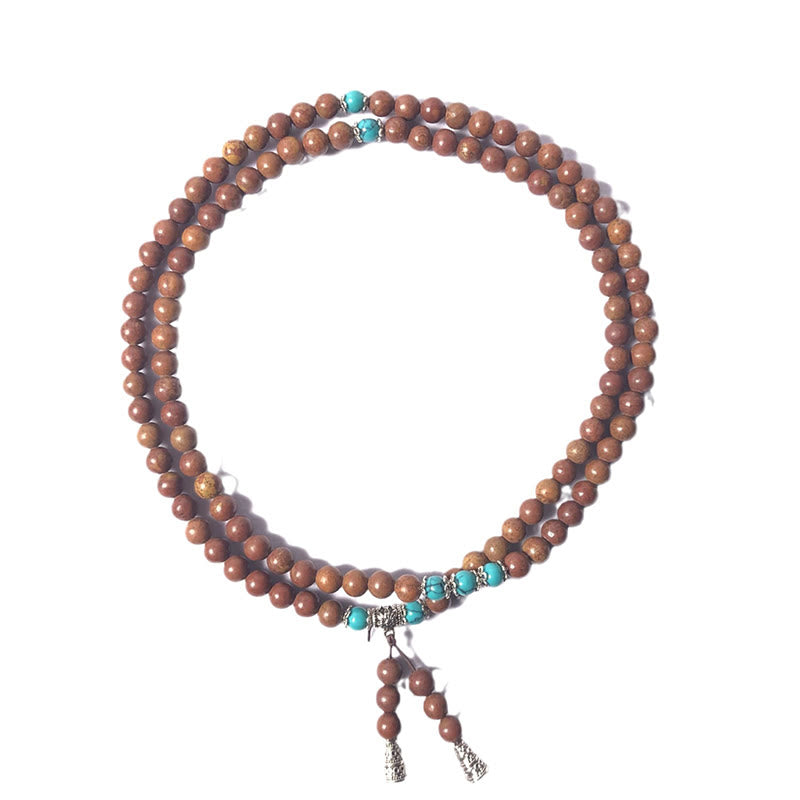 Nimara Ritual 108 Mala Beads Bian Stone Healing Bracelet