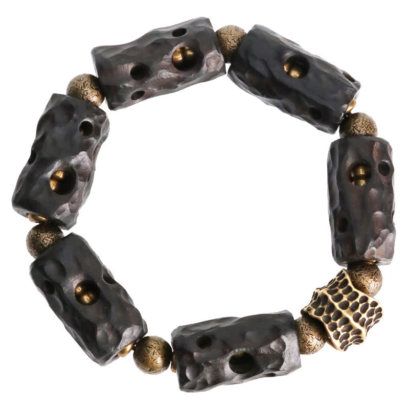 Nimara Ritual Ebony Wood Copper Brass Calm Bracelet