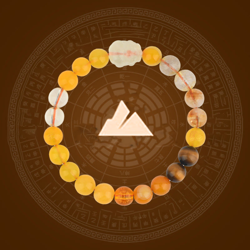 Nimara Ritual Five Elements Various Crystal Agate Pixiu Wealth Bracelet