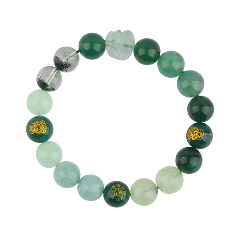 Nimara Ritual Five Elements Various Crystal Agate Pixiu Wealth Bracelet