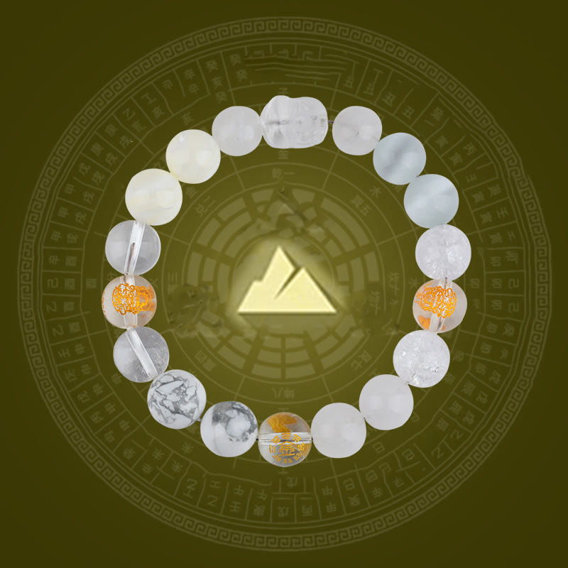 Nimara Ritual Five Elements Various Crystal Agate Pixiu Wealth Bracelet