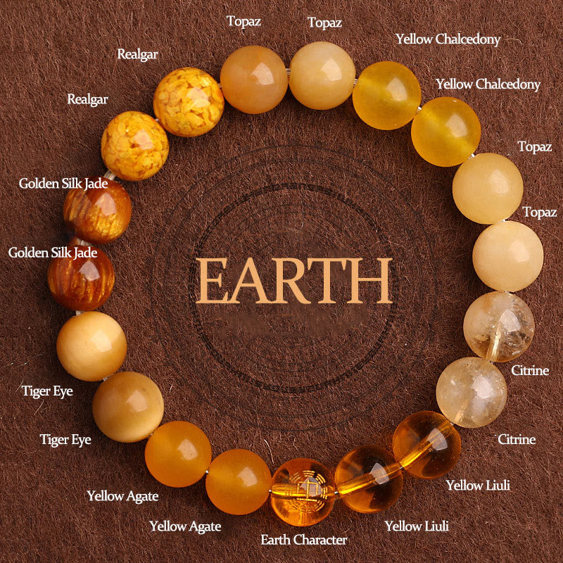 Nimara Ritual Five Elements Various Agate Balance Luck Bracelet