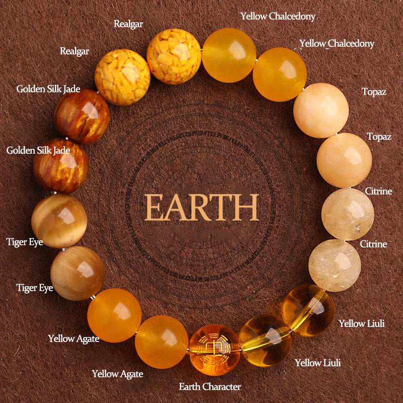 Nimara Ritual Five Elements Various Agate Balance Luck Bracelet