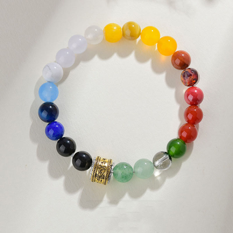 Nimara Ritual Five Elements Various Agate Crystal Rutilated Quartz Tiger Eye Yellow Agate Citrine Luck Bracelet