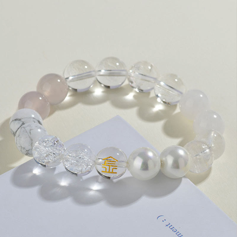 Nimara Ritual Five Elements Various Agate Crystal Rutilated Quartz Tiger Eye Yellow Agate Citrine Luck Bracelet