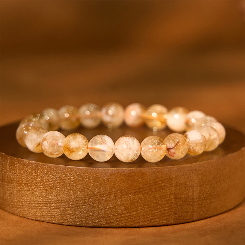 Nimara Ritual Natural Citrine Snowflake Crystal Prosperity Bracelet