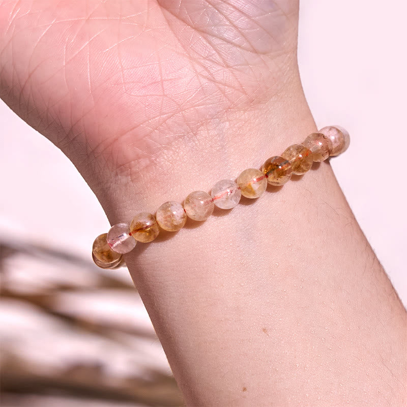 Nimara Ritual Natural Citrine Snowflake Crystal Prosperity Bracelet