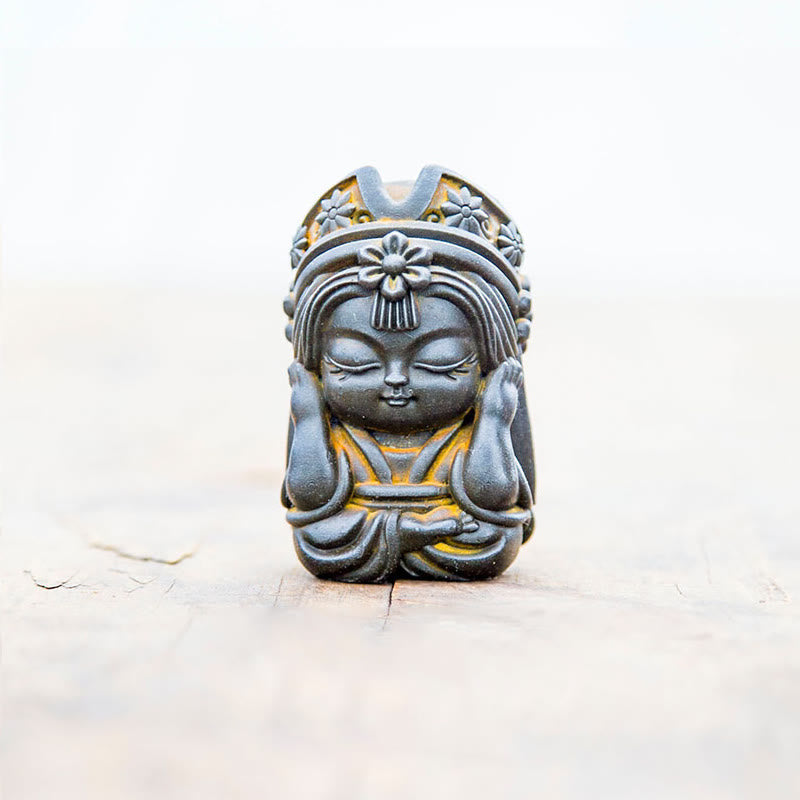 Nimara Ritual Handmade Zakiram Iron Powder Rust Cast Resin Statue Zen Home Decoration