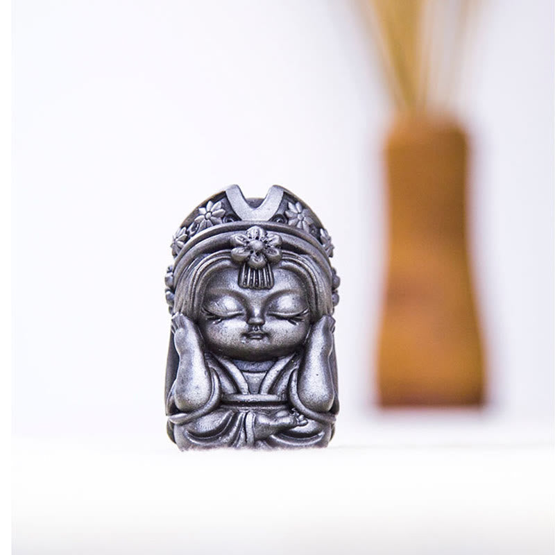 Nimara Ritual Handmade Zakiram Iron Powder Rust Cast Resin Statue Zen Home Decoration