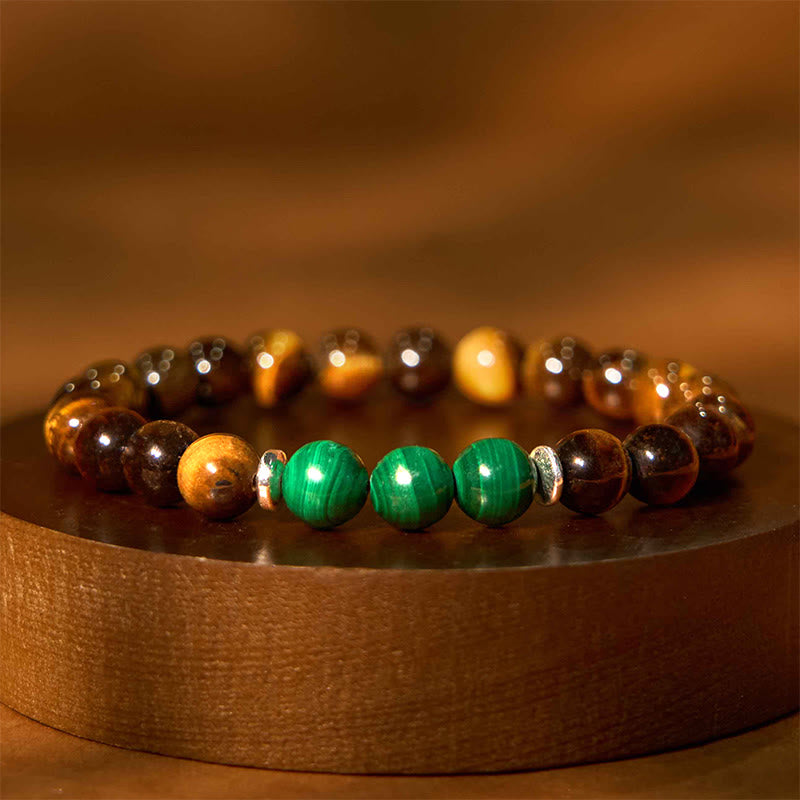 Nimara Ritual Tiger Eye Green Tiger Eye Courage Bracelet