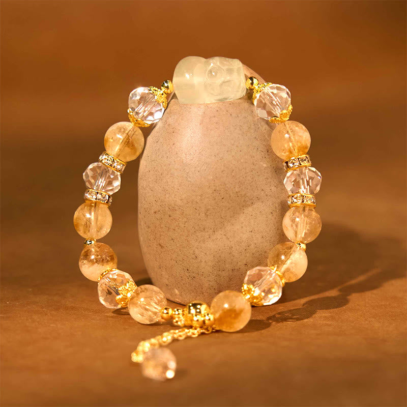 Nimara Ritual Natural Citrine Pixiu Prosperity Bracelet