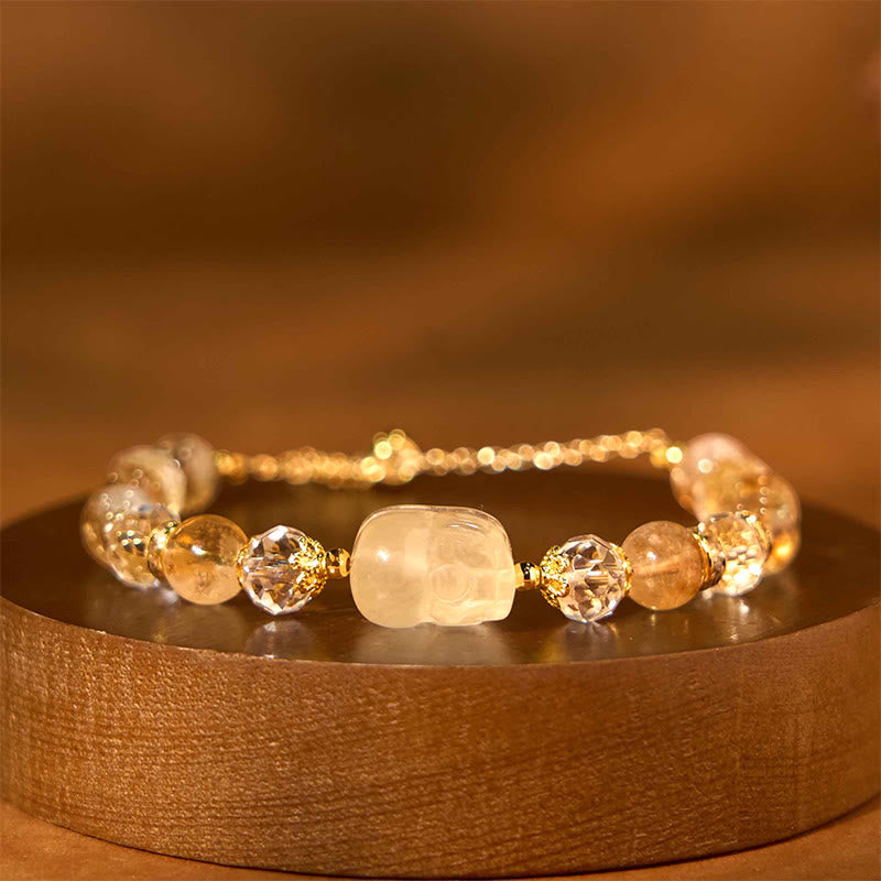 Nimara Ritual Natural Citrine Pixiu Prosperity Bracelet