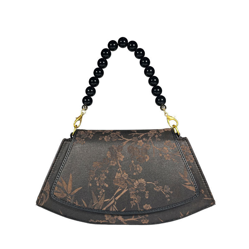 Nimara Ritual Plum Bamboo Bead Chain Xiangyunsha Silk Crossbody Bag Shoulder Bag