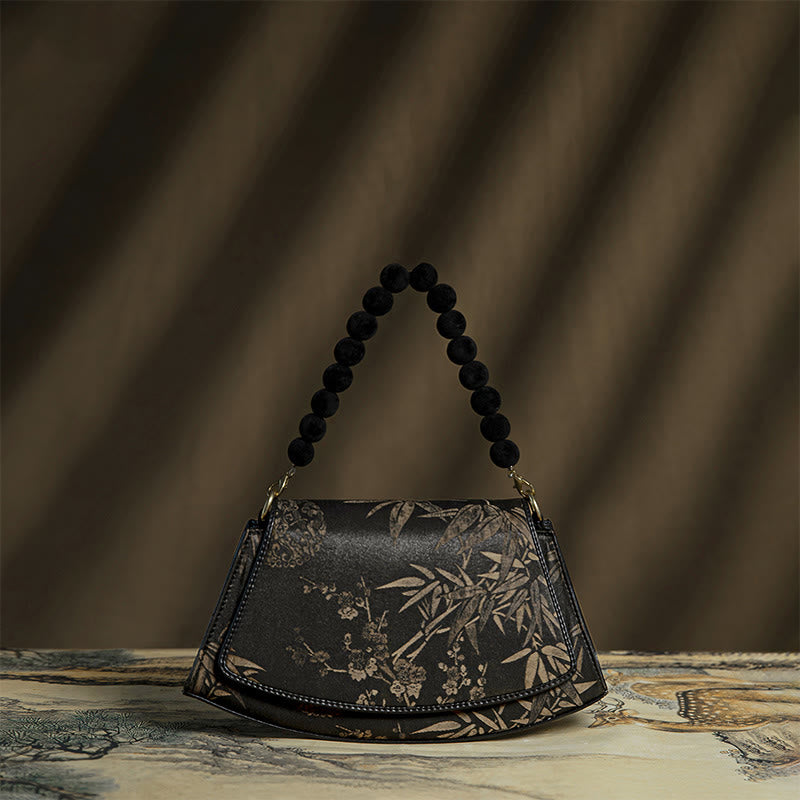Nimara Ritual Plum Bamboo Bead Chain Xiangyunsha Silk Crossbody Bag Shoulder Bag