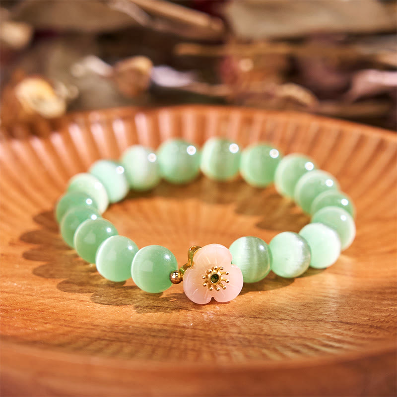 Nimara Ritual Cat's Eye Chrysoberyl Flower Love Bracelet